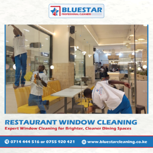 Bluestar Professional Cleaners Expert Restaurant Window Cleaning Service