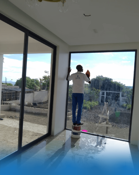 Residential window cleaning in Nairobi, Kenya by Bluestar Professional Cleaners Ltd.