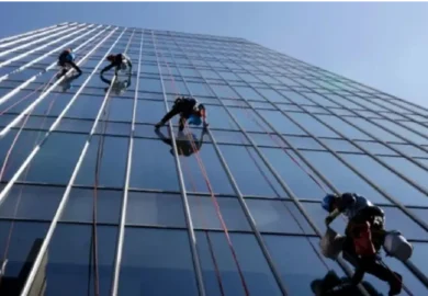 high-rise window cleaning in Nairobi, Kenya. High-rise window cleaning services in Nairobi